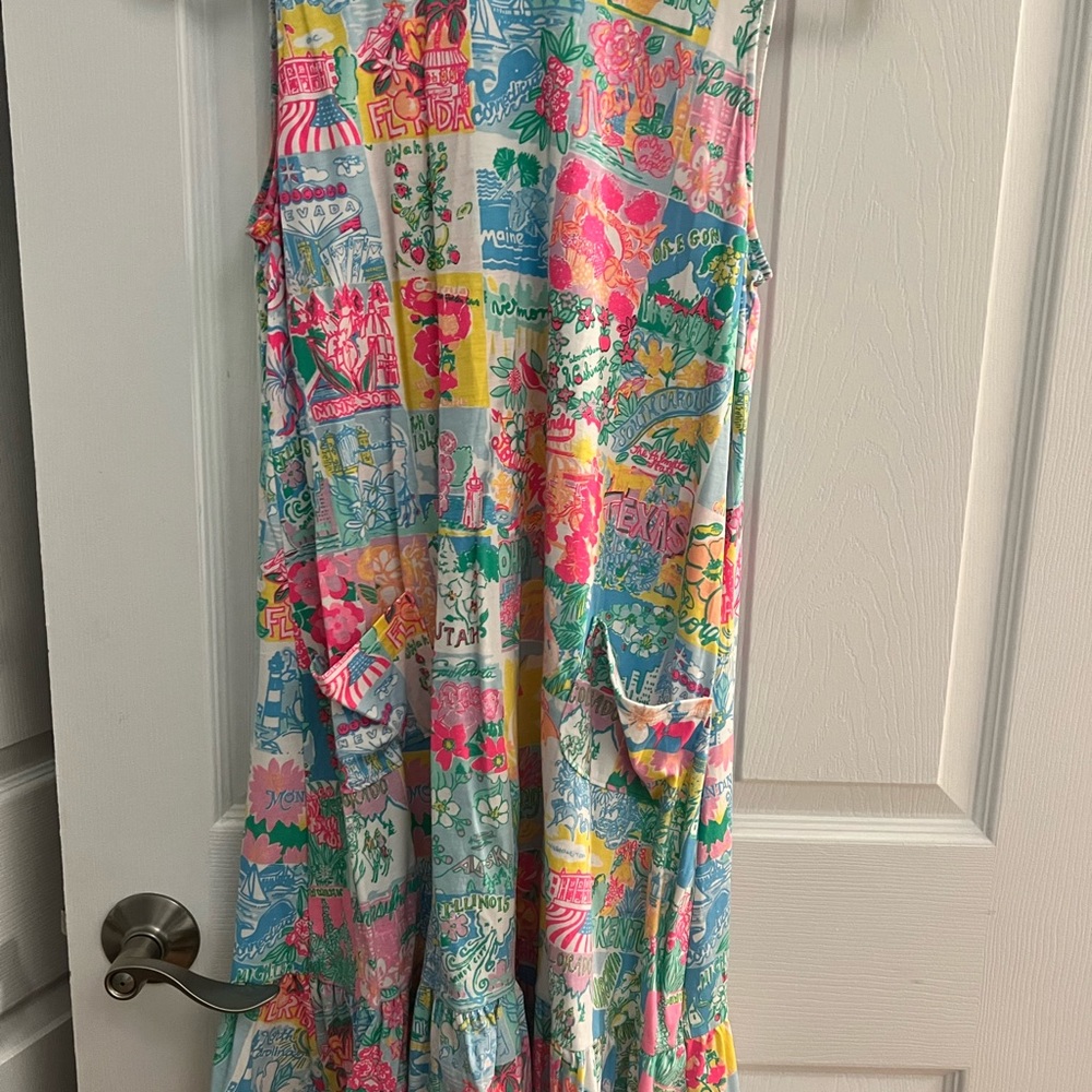 Lilly Pulitzer State of Mind Flounced Swing Dress